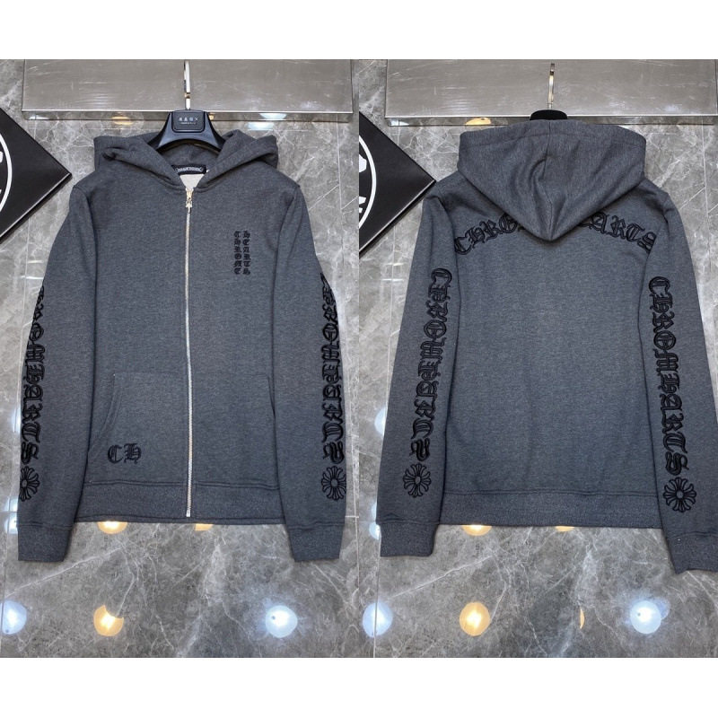 Chrome Heart Hoodie Crowe cross hooded sweatshirt cross-border loose men and women zipper hoodie