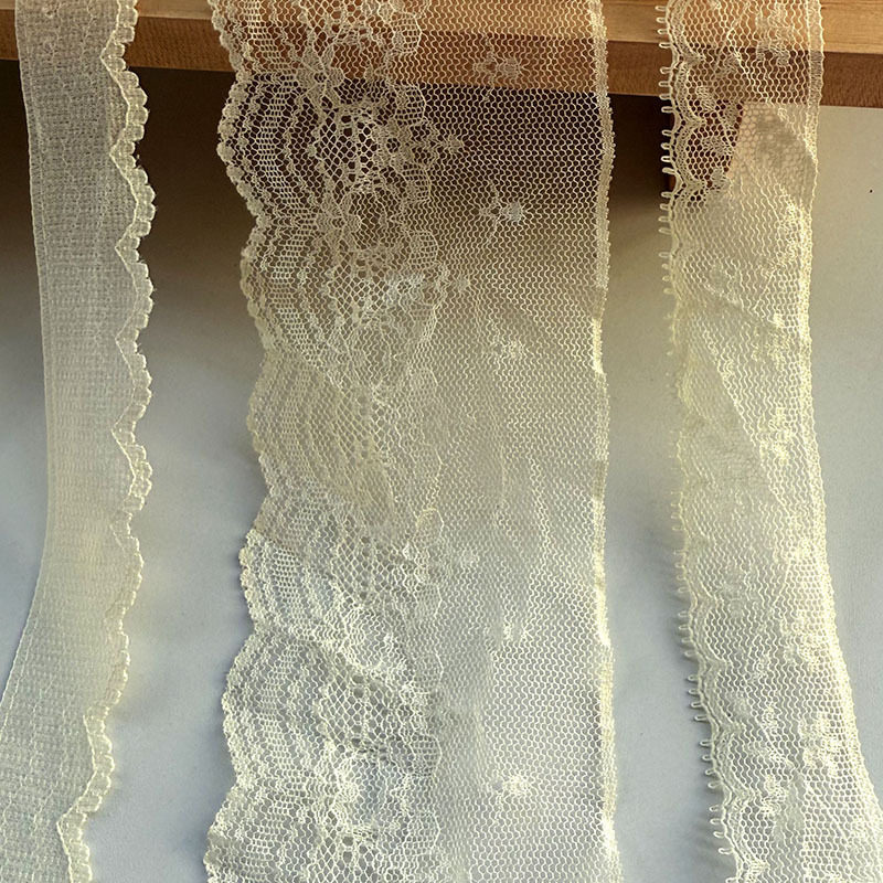 In-Stock Light Apricot/Beige/Generation Color 5-8cm Women's Skirt Hem Lace Handmade Clothing Lace