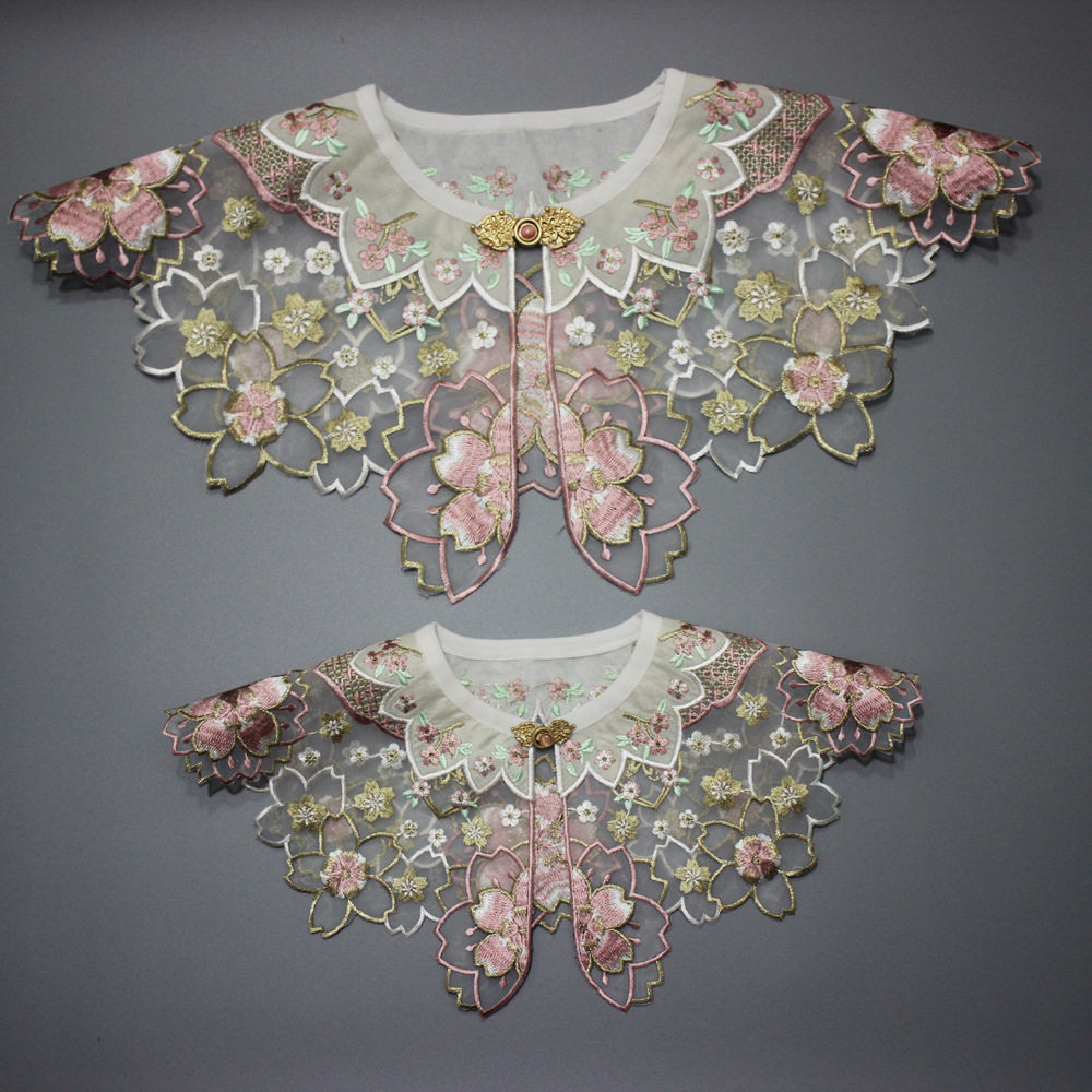 Cross-border Chinese style hanfu cloud shoulder adult children European color shawl fake collar