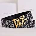 Black cloth gold buckle dior
