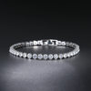 Four-claw diamond bracelet fine diamond niche design simple elegant luxury single row European and American cross-border bracelet