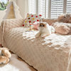 Cream Style Plush Sofa Towel Autumn and Winter Thick Warm Sofa Cover Ins Style One-Piece Living Room Sofa Cover