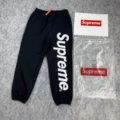 A309#classic big logo hooded sweatpants royal blue