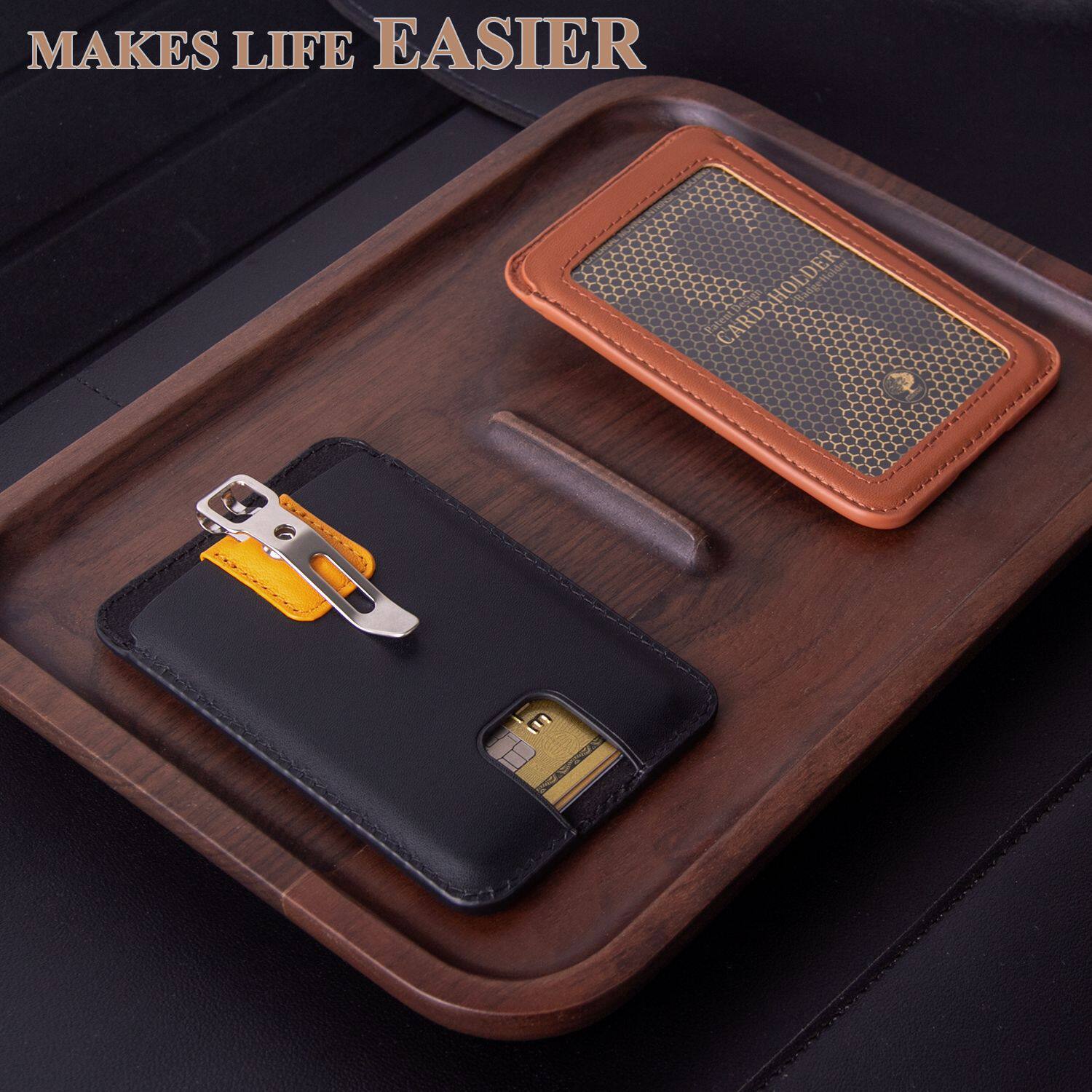 Genuine Leather Job Card Card Holder for Students and the Elderly Access Control Work Card Brand Card Brand Gift Exhibition Card Holder