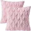Cross-Border Amazon Plush Pillow Solid Color Sofa Pillowcase Simple Creative Geometric Diamond Block Embroidered Pillowcase