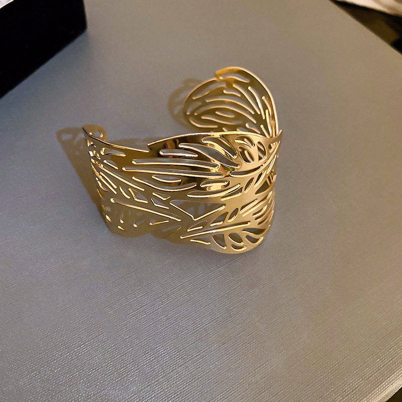 欧美跨境简约时尚手镯臂环小众冷淡风气质手环高级感百搭手饰批发