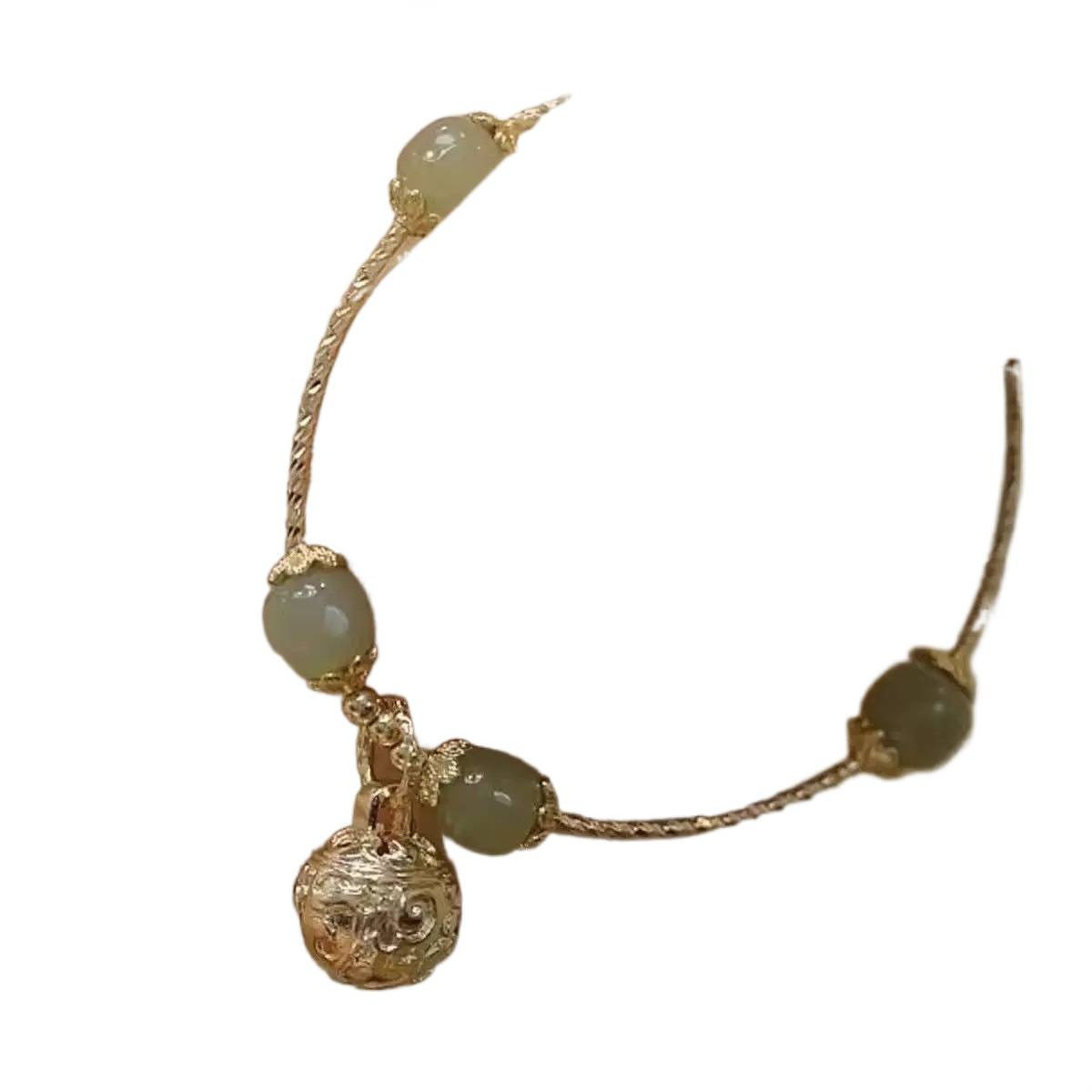 New Chinese-Style Bracelet for Women, Ancient Style, Super Fairy Bell, New Popular Style, Ins, High Appearance, Whitening, Student Bestie