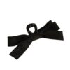 Hepburn Style Black Bow Grab Clip Women's Large High-Level Sense Disc Hair Clip Back of Head Shark Clip Headdress Hair Clip