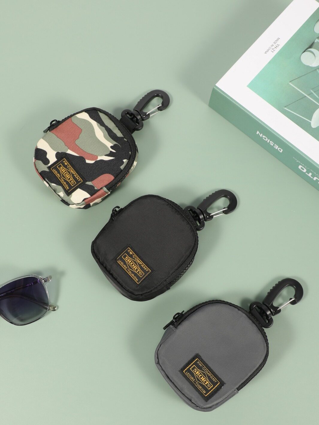 New Fashion Brand Coin Purse Portable Mini Small Hanging Bag Card Bag Practical Waist Bag Storage Key Case Headset Certificate Bag