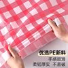 100 Disposable Tablecloths Plastic Thickeneded Tablecloths Plaid Cloth Restaurant Hotel Food Stall Round Table Square Placemats