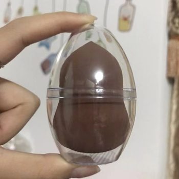 PET shatterproof egg box powder puff box gourd powder puff packaging powder puff box beauty makeup egg packaging box storage box