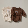 Spring and Autumn New Children's Clothes Newborn Clothes Class a One-piece Clothes Long-sleeved Rainbow Hassel Climbing Clothes Home Clothes