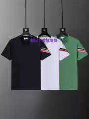 New flocking Mon full printed cler mouth velcro short sleeve men's and women's T-shirt top couples comfortable all-match