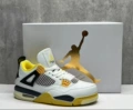 Aj4 white and yellow reverse thunder god