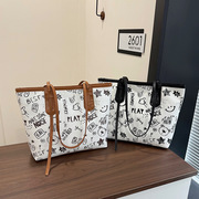 Casual Large Capacity Tote Bag Women's 2025 New Fashion Printed Cross-Border Large Bag Handbag Women's Shoulder Bag