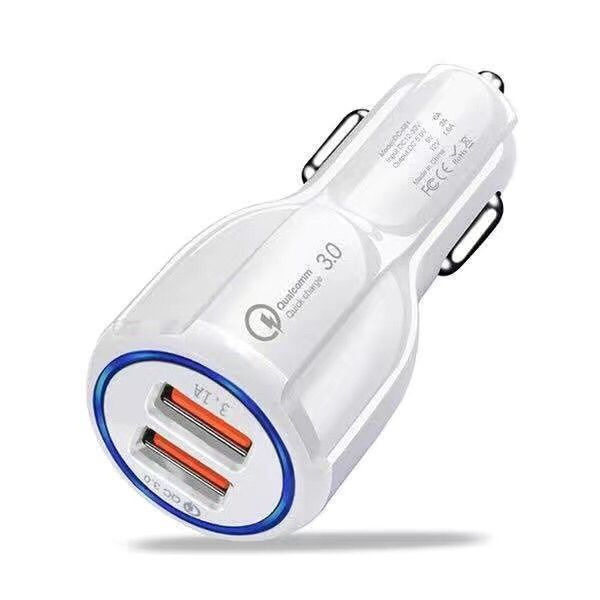 6A fast charging high current car car one drag two flash cigarette lighter plug multi-function usb car charger