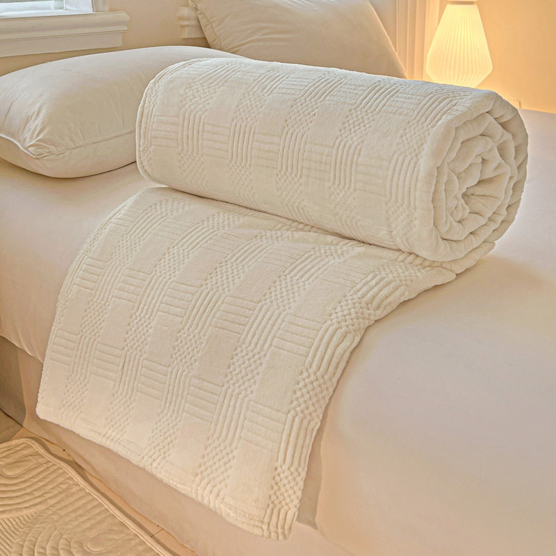 New Coral Fleece Flannel Gift Blanket Nap Blanket Multifunctional Cover Blanket Soft Anti-Static Manufacturer Wholesale