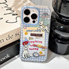 Blue Checkered Label Shopping Bag White Dog Magnetic Case Suitable for iPhone 17 Apple 16 Pro Max Phone Case 15 Creative 14