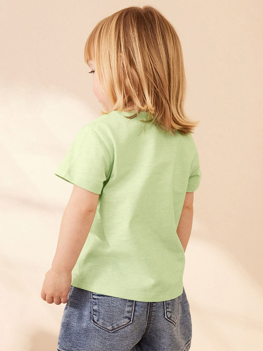 Girls' Cute Cotton Printed Short-Sleeve T-Shirt, Summer Kids' Tee Wholesale