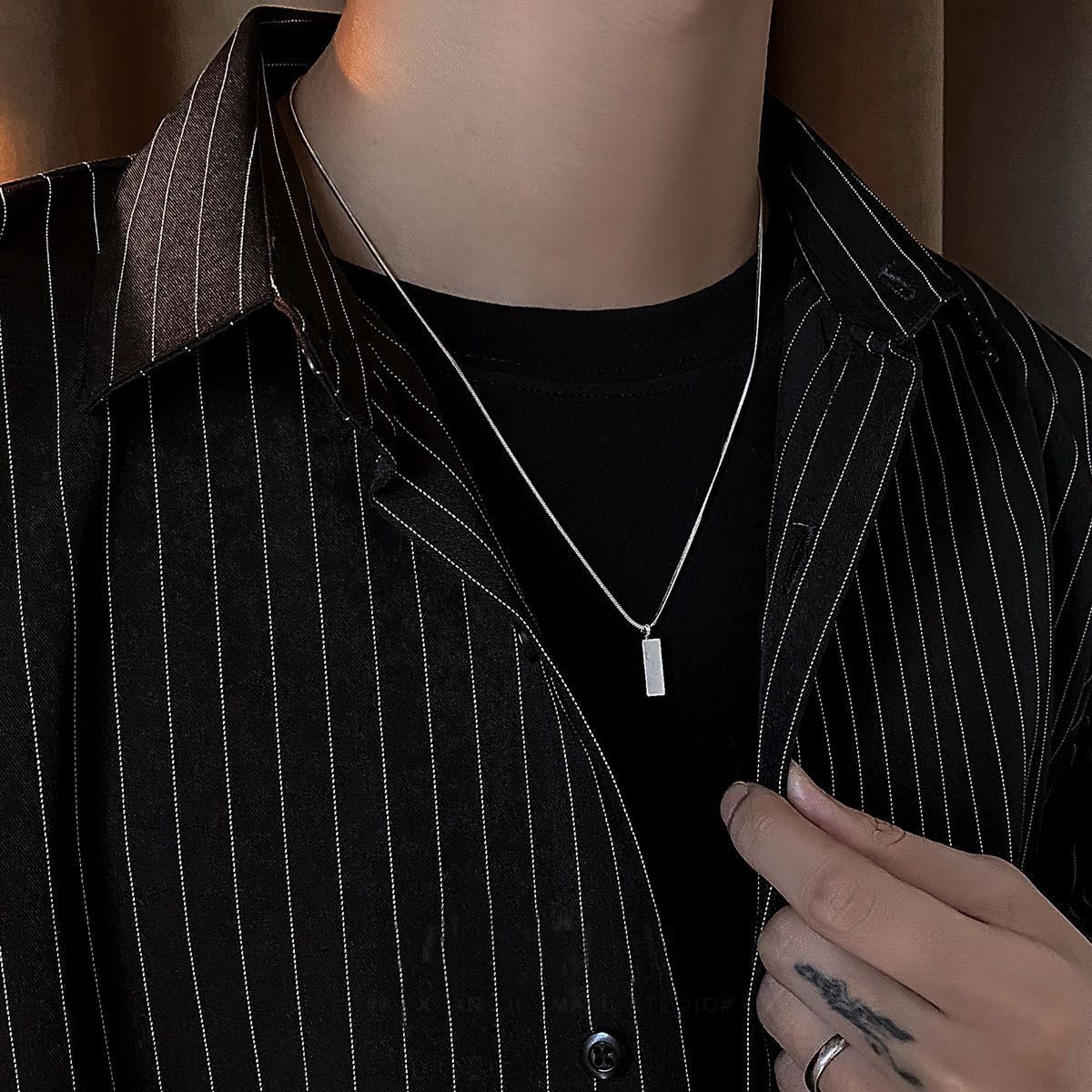 项链男钛钢不掉色简约百搭饰品女毛衣链新款时尚个性爆款嘻哈配饰