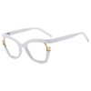 2024 new anti-blue light Women's plain glasses cross-border personalized colorful Pearl decorative glasses frame elegant glasses frame