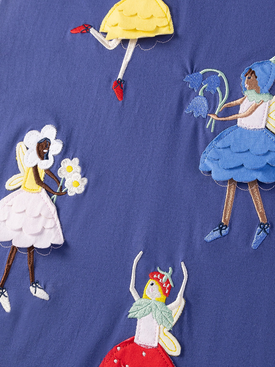 Girls' Summer Short-Sleeve Cotton Dress, Factory Wholesale