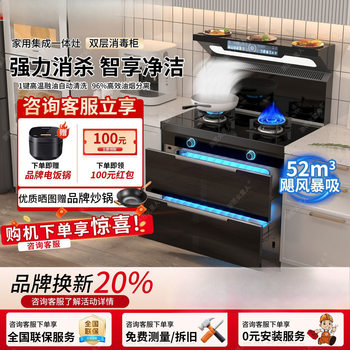 Integrated Stove Kitchen Smart Home Disinfection Cabinet Steam Oven Integrated Stove One Gas and One Electric Integrated Stove