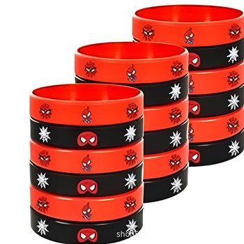 Cross-Border Supply of Cartoon Animation Game Theme Bracelets Spider-Man Party Gifts Silicone Bracelets