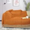 Solid Color Tassel Knitted Blanket Thread Blanket Sofa Blanket Office Nap Blanket Air Conditioning Blanket Bedside Towel Blanket Ins Style