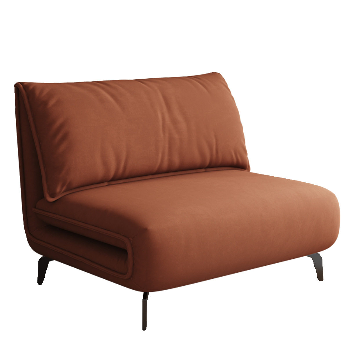 意式极简磨砂布沙发床小户型客厅卧室书房两用可折叠多功能网红款