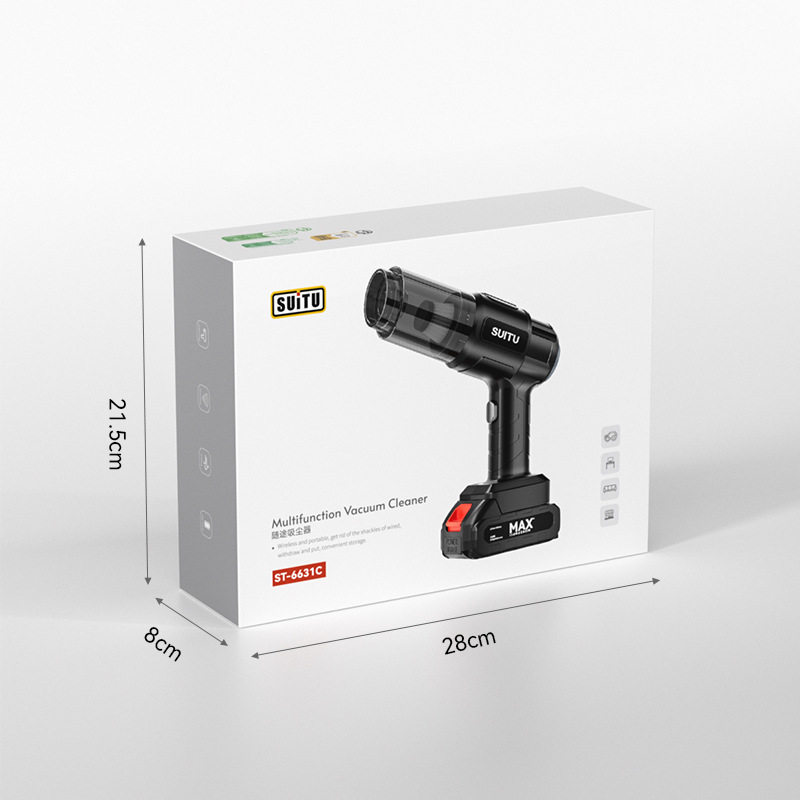 Cross-Border Car Wireless Vacuum Cleaner, Household Powerful Blower Vacuum Cleaner, Smart Brushless Vacuum Cleaner for Home and Car Use