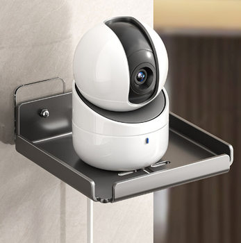 Home Camera Storage Rack, No-Drill Router Bracket, Multi-Purpose Indoor and Outdoor Monitor Holder Storage