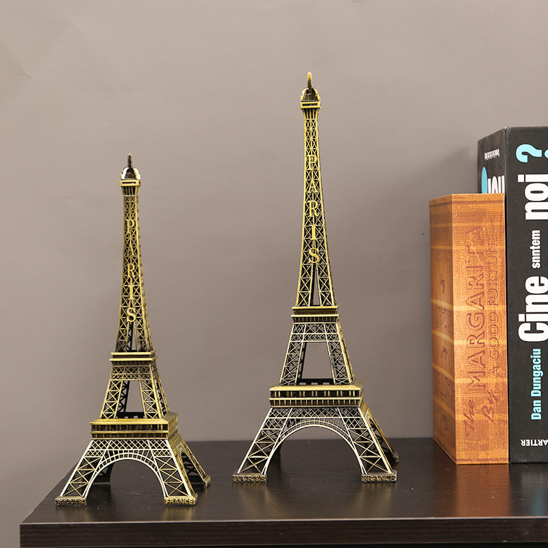 Paris Eiffel Tower Ornament Architectural Model High-End Living Room Wine Cabinet Tv Cabinet Desktop Decoration Ornament