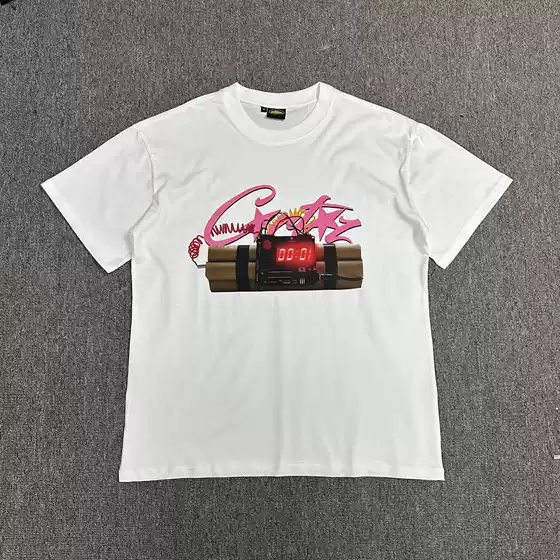 Corteiz Series Bomb Printed Short Sleeve High Street European and American Style Casual Hip-Hop Half Sleeve Top for Men and Women