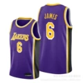 Lakers No. 6 Purple Crewneck