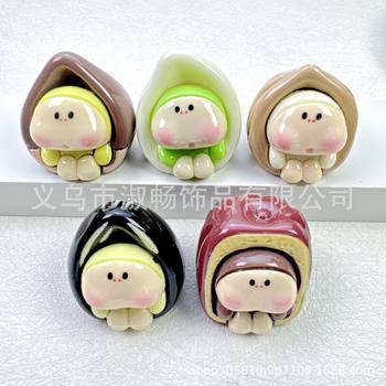 3D Cartoon Nut Cub DIY Cream Glue Handmade Pendant Shoe Flower Car Desktop Micro Landscape Cute Ornament