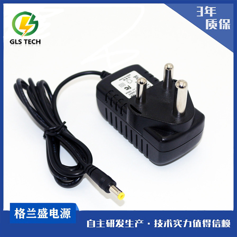 12V2A large South Africa power adapter rubber shell 24V5V9V 10W12W18W24W South Africa charger