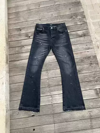 FAR ARCHIVE FLARE vintage Washed Splash Ink Weila Jeans Men's Trendy American Style Retro Pants