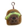Cartoon Cute Hat Kabibala Coin Purse Plush Capybara Small Schoolbag Pendant Grab Doll Doll Gift