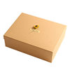 Factory direct gift box packaging empty box yellow rectangular heaven and earth cover packaging box Kraft paper gift box