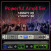Manufacturer cross-border power amplifier 1800W * 2 high quality class D stage nightclub power amplifier professional digital amplifier