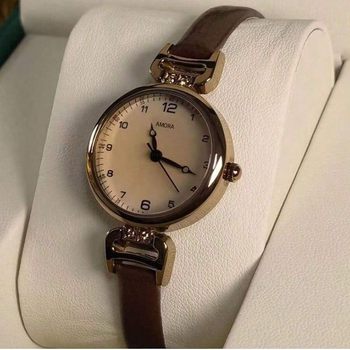 Retro exam watch female student ins high-looking luxury british style small dial ladies quartz watch