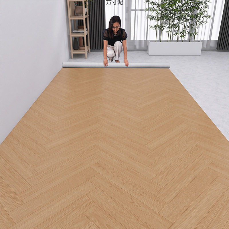 Floor Leather Cement Floor Directly Laid Special Price Carpet Thickeneded Fish Bone Floor Mat Pvc Floor Glue Wholesale Factory