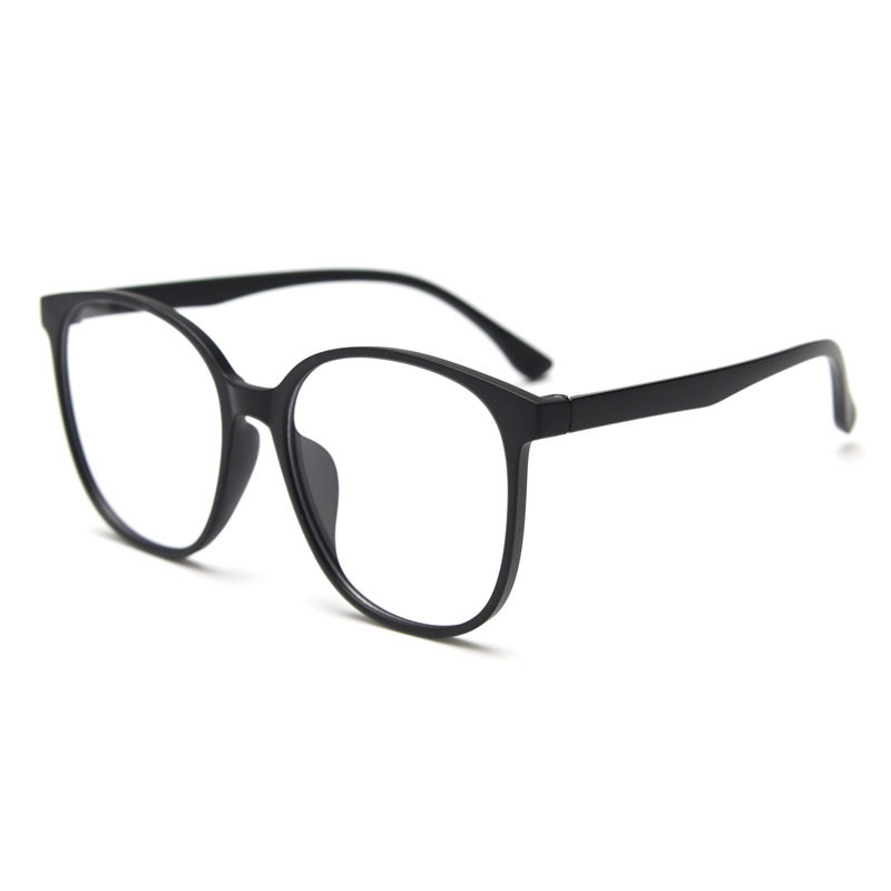 New Korean style TR90 large frame plain glasses women's fashion black frame glasses frame men's Little Red Book same style plain glasses frame