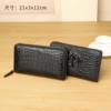 New crocodile pattern men's handbag high-end multi-card wallet large capacity hand bag fashion wallet wholesale