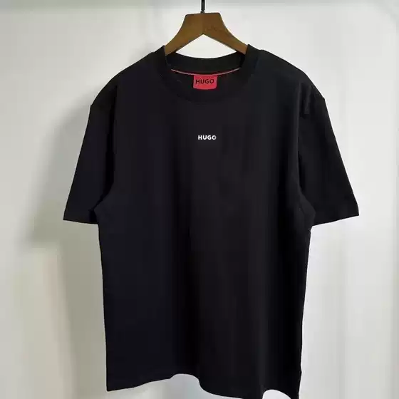 2025 New Round Neck Short-Sleeved Pure Cotton Summer Trendy Brand Handsome Tops Cross-Border Trendy Brand