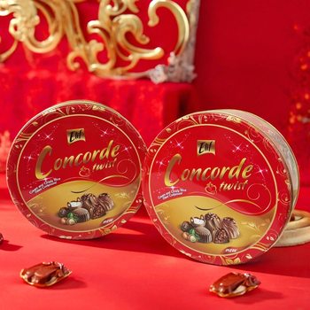 New Year's Gift Box Elif Hazelnut Crispy Rice Sandwich Cocoa Butter Chocolate 600g*10 Boxes/Box