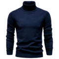 turtleneck navy blue