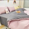 New Washed Cotton Four-Piece Solid Color Quilt Cover Simple Style Quilt Bed Sheets Dormitory Single Three-Piece Student Set