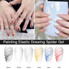 Cross-border Japanese-style stretch drawing nail polish glue net red painted phototherapy glue canned silk spider drawing glue